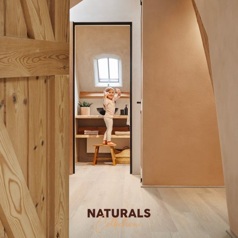 pavimento effetto legno coretec naturals modello blossom ambientata