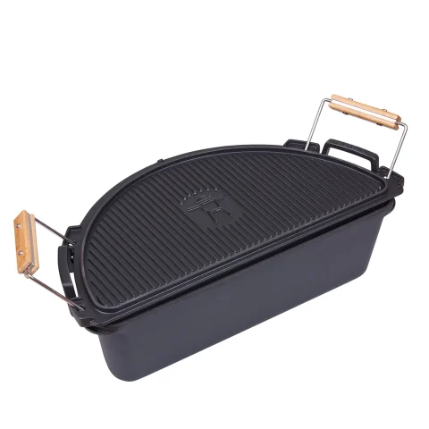 pentola in ghisa per barbecue kamado monolith