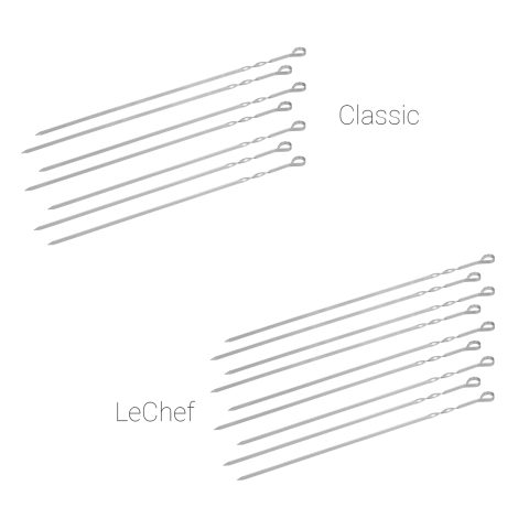 set spiedini barbecue kamado monolith