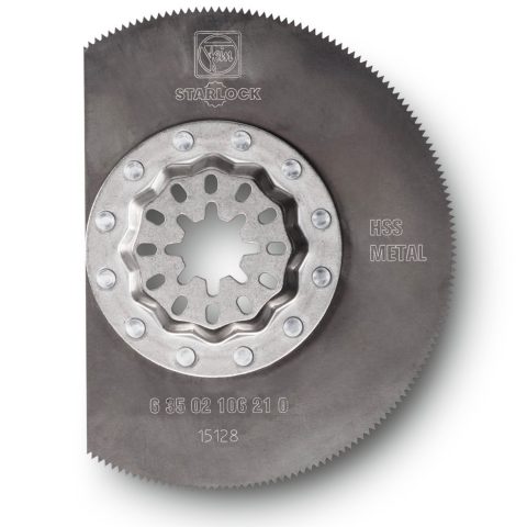 Lama segmentata in HSS Ø85mm per multimaster Fein ideale per Lamiere, plastica, PVC, legno e matalli non ferrosi.